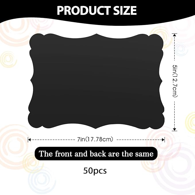 50-Pack 5x7 Inch Premium Blank Cardstock - 250GSM Heavyweight Printable Paper for Invitations, Greeting Cards and Craft Projects