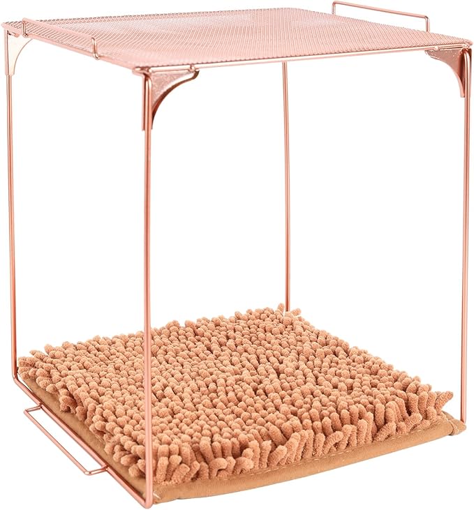 Locker Rug School Rugs Carpet Chenille 100% Microfiber Locker Carpet with Non Skid Backing Locker Decorations (Camel, 10 * 10)