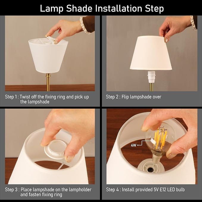 Cordless Table Lamp Portable Small LED Touch Lamp with Dimmer, 18" 2700K Rechargeable Battery Light for Bedside, Dining Room, Bedroom Lamp, Patio, Bar, Night Light, Bathroom (Sand Black)