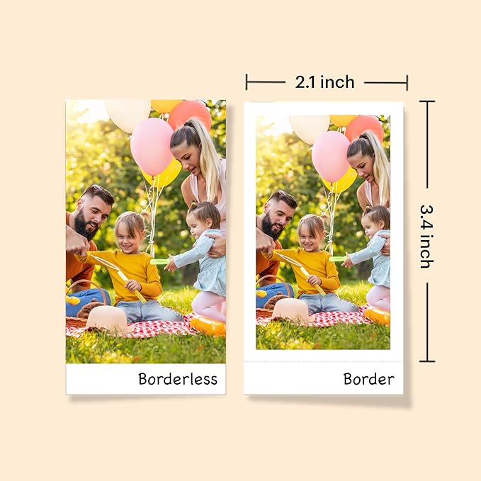 KODAK Mini 2 ERA 4PASS Portable Photo Printer, 2.1x3.4 inches, 68 Sheets Bundle, Black