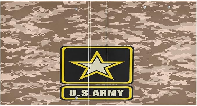 Camo Army USA Decorative 3 Ring Binder 1.5 Inch Large View Binders with Pockets Holds 200 Sheets File Organizer for Office College School, 2 Pack