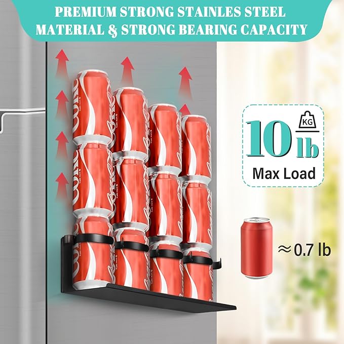 2Pcs Magnetic Water Bottle Organizer for Stanley 30 40 oz Tumbler and Lid Magnetic Cup Holder Heavy Duty Tumbler Storage Organizer Drink Accessories Kitchen Cup Storage Rack for Fridge Cabinets Gifts