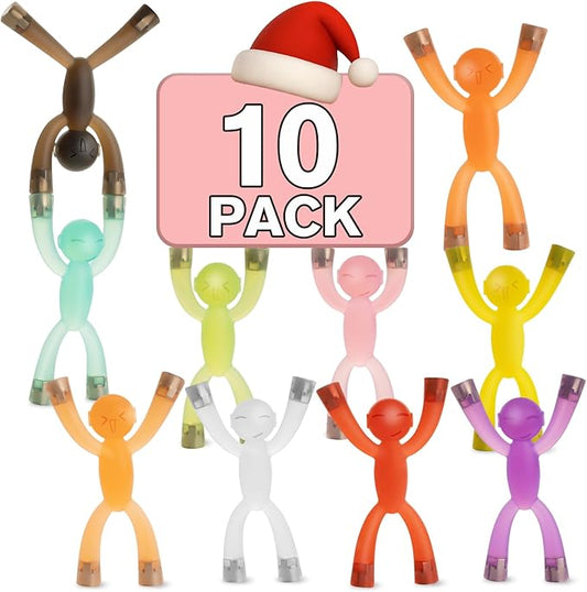 10 Pack Magnetic Men Figures, Fridge and Locker Magnets for Refrigerator, Office, Travel Use, and Home Decor for Adults