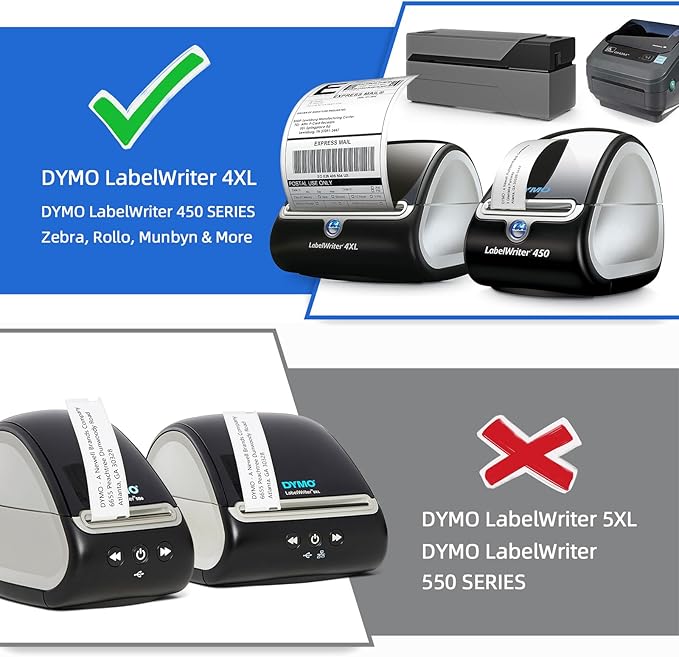 Compatible Direct Thermal Labels Replacement for Dymo 30334 (2-1/4" x 1-1/4") 12 Rolls Shipping Barcode Labels - Use with Labelwriter 450, 450 Turbo, 4XL Printers - 1000 Labels/Roll