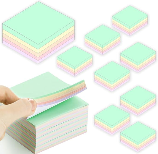 Thenshop 60 Packs Sticky Notes Bulk 3x3 Inches Colorful Self Stick Note Pads Paper Memo for Office School Notebook Supplies, 60 Pads, 50 Sheets/pad(Macarons Color)