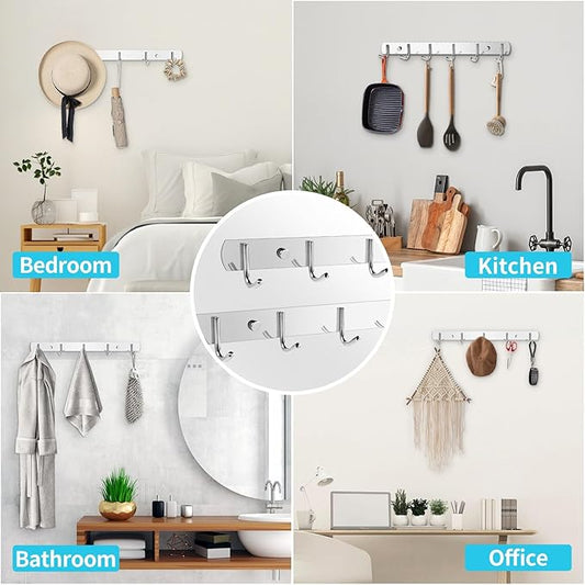 Wall Mount Coat Hooks,(2-Pack) Hat Rack Wall Mount, Simple Towel Hooks