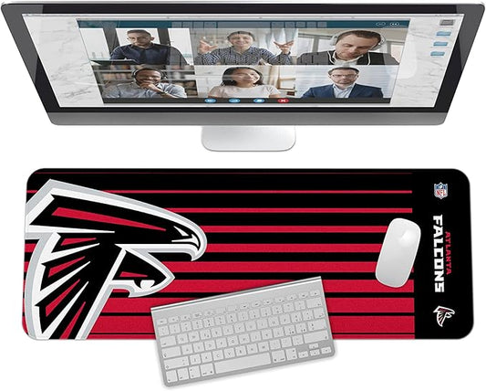 SOAR NFL Unisex Multifunctional Desk Mat for Desktop, (31.5"x12") - Ultra Soft Fabric with Non-Slip Rubber Backer - Water Resistant & Durable Nylon Stitching - Officially Licensed NFL, Desk Pad