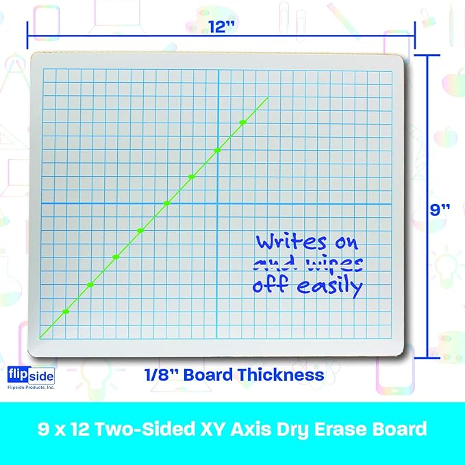 Flipside X/Y Axis/Plain Dry Erase Board