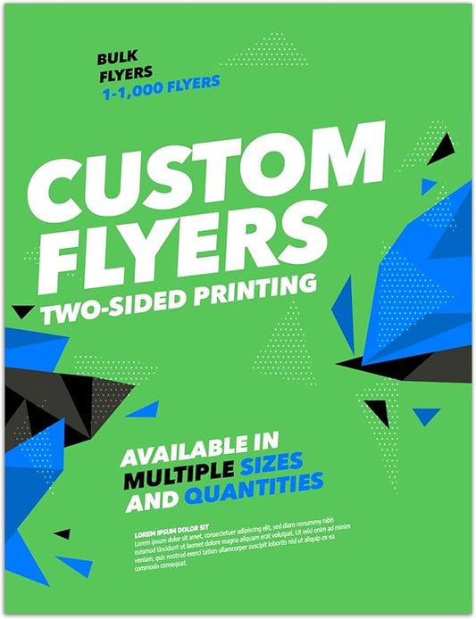 Custom Flyers - Glossy Paper - Multiple Sizes (1 to 1,000 Flyers) (8x10)