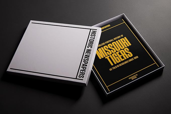Signature gifts Personalized College Football Newspaper History Book, A3 Large Deluxe Hardcover - College Football Fan, Alumni, Students Keepsake Gift