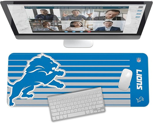 SOAR NFL Unisex Multifunctional Desk Mat for Desktop, (31.5"x12") - Ultra Soft Fabric with Non-Slip Rubber Backer - Water Resistant & Durable Nylon Stitching - Officially Licensed NFL, Desk Pad