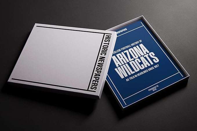 Signature gifts Personalized College Football Newspaper History Book, A3 Large Deluxe Hardcover - College Football Fan, Alumni, Students Keepsake Gift