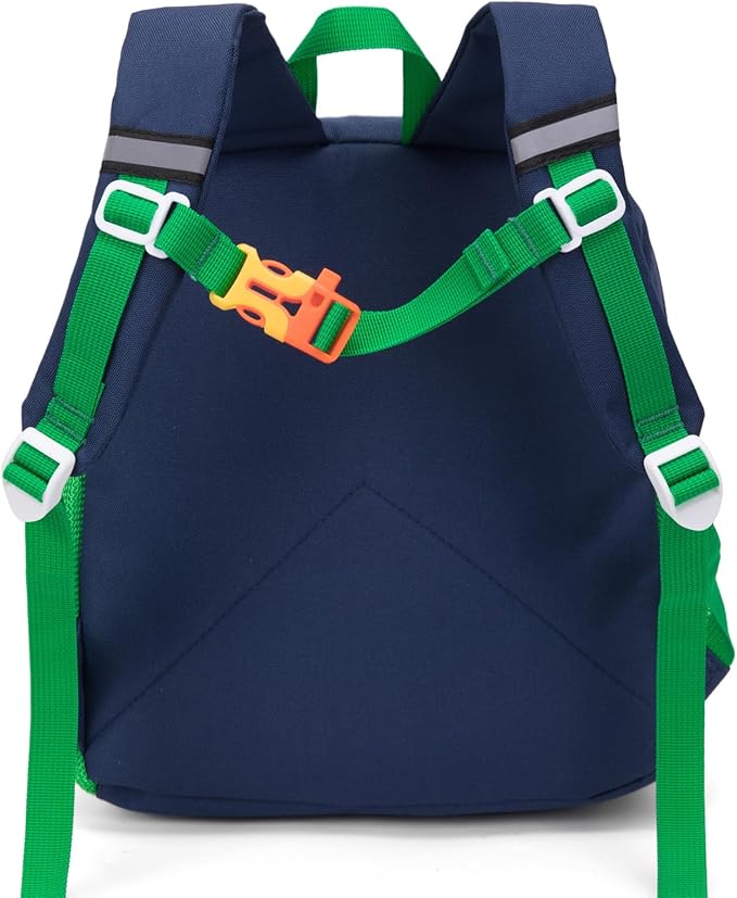 HawLander Little Kids Backpack for Boys Toddler School Bag Fits 3 to 6 years old, 12 inch, Blue Green