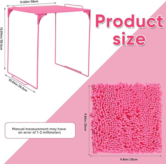 Locker Organizer Shelf and Locker Carpet 、locker accessories、Decorating Kit Suitable for School, Office、 Pink Locker Accessory for Girls Back to School Essentials(1, Pink)