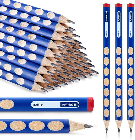 M&G 50 Pcs Triangular Pencils for Kids, Triangular Pole with Grip Correction 2B Pencils, Graphite Wood Pencils with Smooth Writing for School, Office Supplies, Painting, Sketching, Weddings, Party