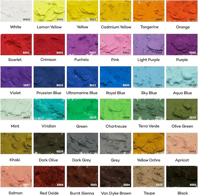 Mont Marte Extra Soft Oil Pastels 39pc, Assorted Bright Colors, Vibrant and Buttery, Versatile Art Pastels for Blending, Layering & Shading, Ideal for Art, Craft, Coloring and Sketching