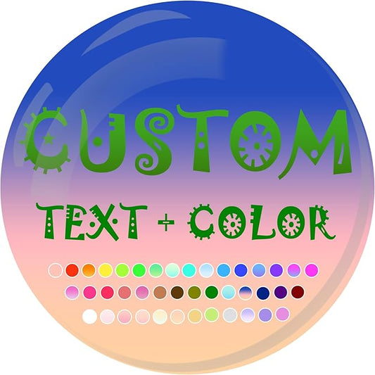 Photo Magnet Picture Custom Refrigerator Magnets Personalized Fridge Magnets (40MM-Round-Text, 1PCS)