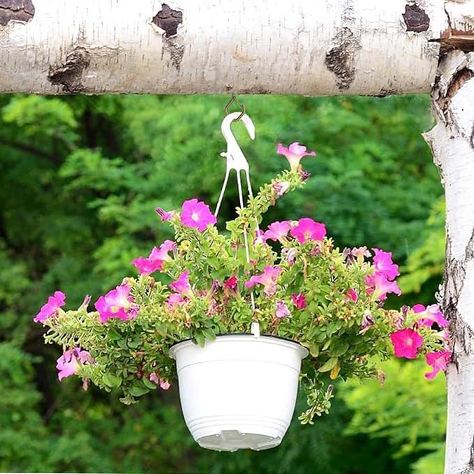50 PCS Bronze Eye Screw Hooks for Hanging Heavy Duty with Safety Buckle.Metal Ceiling Hooks for Hanging Plants Cup Wind Chime Bird Feeders Patio Lights at Indoor&Outdoor