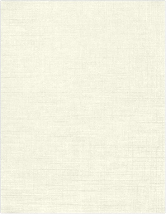 LUXPaper 8.5" x 11" Classic Linen Paper | Letter Size | Natural White | 70lb. Text | 500 Qty