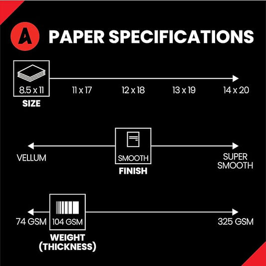 Accent Opaque Cream Printer Paper, 8.5” x 11” 28lb Bond/70lb Text Copy Paper – 500 Sheets (1 Ream) – Premium Computer Paper with Smooth Finish – 97 Bright, 104gsm – Warm White Copy Paper – 188176R