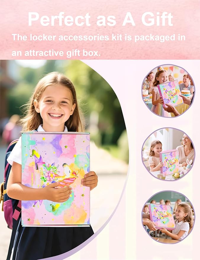 2 Pack Locker Organizer Shelf, Stackable Extra Tall Mesh Locker Shelf for Locker Decor, Back to School Essentials Locker Accessories, Fits Standard Size Locker for School, Gym, Work, Home (Pink)