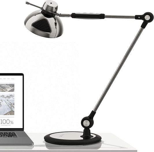 OTUS LED Desk Lamp Gesture Control | Desk Lamps for Home Office 3 Color Modes, 12 Brightness Levels, Memory | Adjustable Tall Office Lamp | Eye-Friendly Task Desktop Light for Reading, Working, Crafts