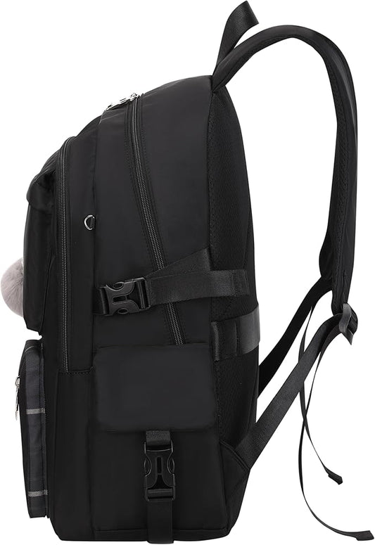 Cute Backpack for Girl Teenager Daily Backpack Women Backpack Purse Black