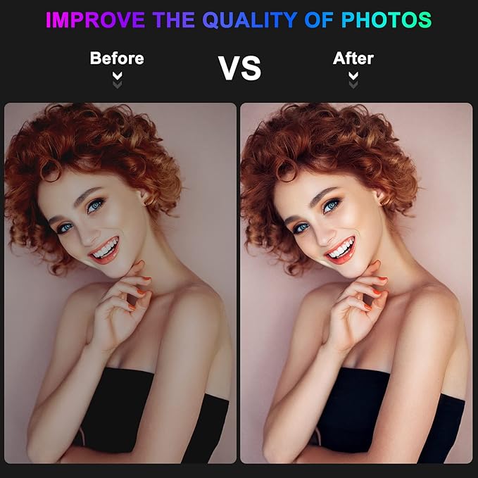 STALLY 12.3" Ring Light with Stand 75" Tall and 2 Phone Holder, Ring Light Tripod for iPhone with 3 CCT Mode & 29 Color Modes, Remote Shutter, Desk Tripod, Great for Live Stream/Makeup/YouTube/TikTok