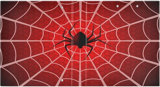 Halloween Spider Red Decorative 3 Ring Binder 1.5 Inch Large View Binders with Pockets File Organizer for Office College School, 2 Pack