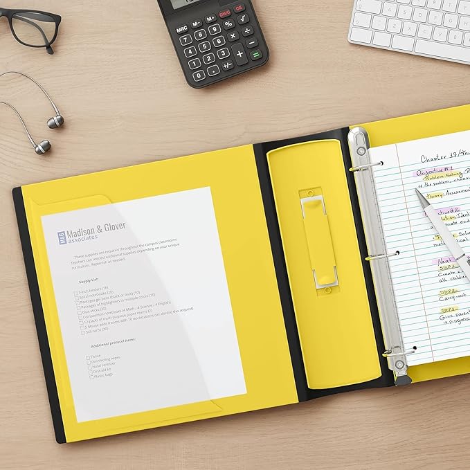 Staples Better Binder, 2-Inch, Yellow
