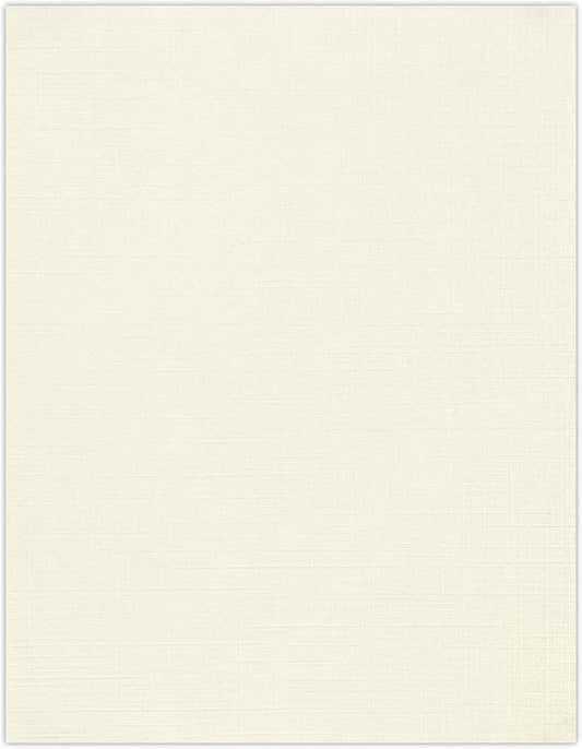 LUXPaper 8.5" x 11" Paper | Letter Size | Natural Linen | 80lb. Text | 250 Qty