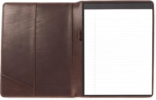 Leatherology Premium Mahogany Standard Padfolio with Pen Loop
