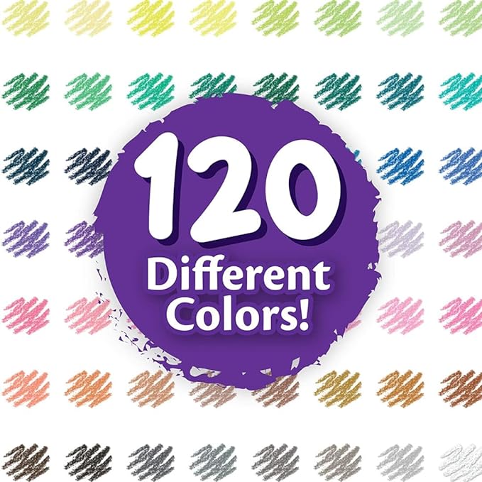 Crayola Colored Pencils Set for Kids (120ct), Bulk Art Supplies for Kids, Back to School Essentials, Teacher Classroom Must Haves, Coloring Book Pencils