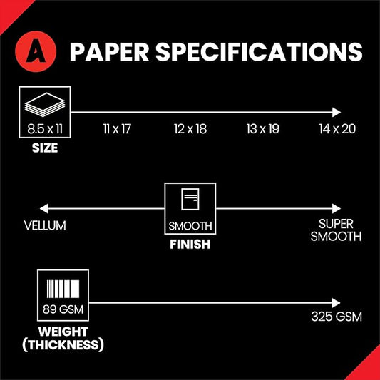 Accent Opaque Cream Printer Paper, 8.5” x 11” 24lb Bond/60lb Text Copy Paper – 500 Sheets (1 Ream) – Premium Computer Paper with Smooth Finish – 97 Bright, 89gsm – Warm White Copy Paper – 188123R