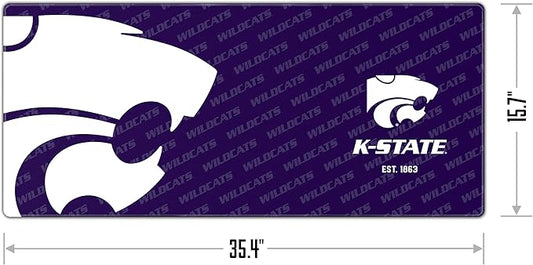 YouTheFan NCAA Kansas State Wildcats Logo Series Desk Pad