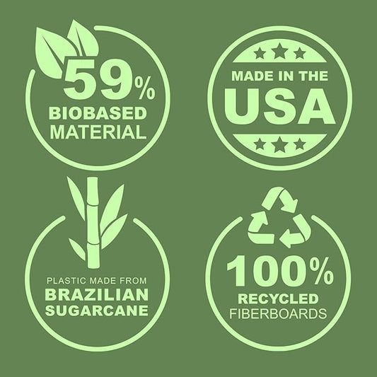 Samsill Plant-Based 2 Inch Durable D-Ring, Made in USA, View Binder, Eco-Friendly, USDA Certified Biobased, Single, Light Pink