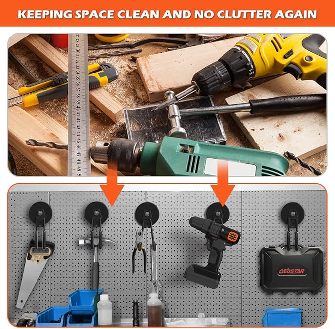 Extra Large Heavy Duty Magnetic Hooks for Hanging Garage Tools, 3.5in Ndfeb Strong Magnet Hook Heavy Duty, Super Big Magnetic Storage Utility Hook, Magnetic Hanger Holder Wall Mounted, 2 Pack Black