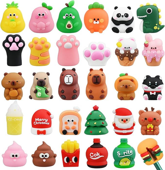 30 PCS Cute Pencil Sharpeners for Kids, Fun Pencil Sharpeners Bulk, Kids Pencil Sharpener Manual, Colored Pencils Sharpeners for Party Favors (30)