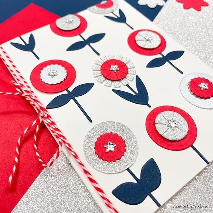 Cardstock Warehouse Pop-Tone Red Hot Cardstock Paper - 50 Sheets, 8.5 x 11" - 65 lb / 175 GSM Premium Red Card Stock for Die-cutting, Crafts, Printing, Card Making and DIY Projects