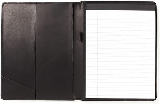 Leatherology Premium Black Oil Standard Padfolio with Pen Loop