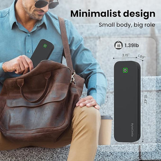 Portable Printer for Travel, Bluetooth Thermal Printer Supports 8.5 x 11 Inch US Letter Size, Compatible with Android and iOS & Laptop Inkless Mobile for Office, Car, School