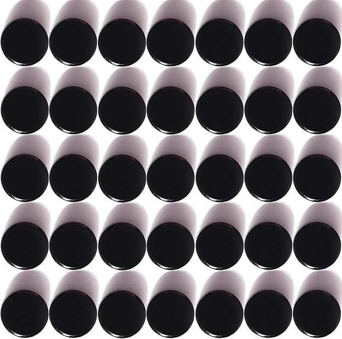 ZDZBLX Strong Fridge Magnets, 40 Pack Small Round Refrigerator Magnets Black, Heavy Duty Mini Magnets for Whiteboard, Kitchen, Office, Crafts, Locker, Classroom,Cute Decorative Magnet for Home School