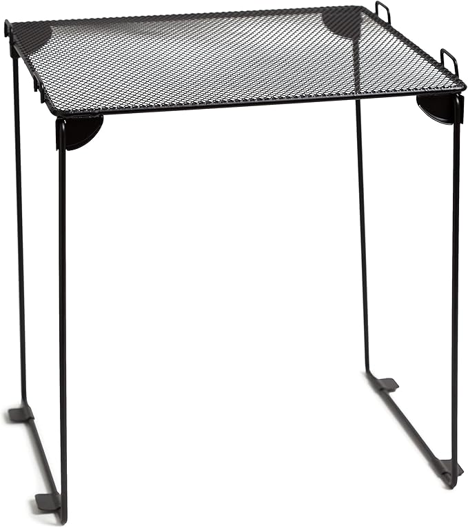 U Brands Black Mesh Locker Organization Kit, Includes Magnetic Cup, Folding Shelf and Bin, 3 Pieces