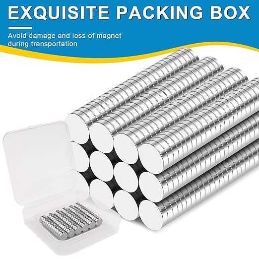 Small Magnet, 60 Pack Refrigerator Magnets 8x3mm Rare Earth Magnets Neodymium Magnets for Crafts, Whiteboard, Kitchen Cabinet