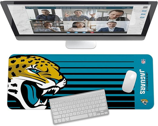 SOAR NFL Unisex Multifunctional Desk Mat for Desktop, (31.5"x12") - Ultra Soft Fabric with Non-Slip Rubber Backer - Water Resistant & Durable Nylon Stitching - Officially Licensed NFL, Desk Pad