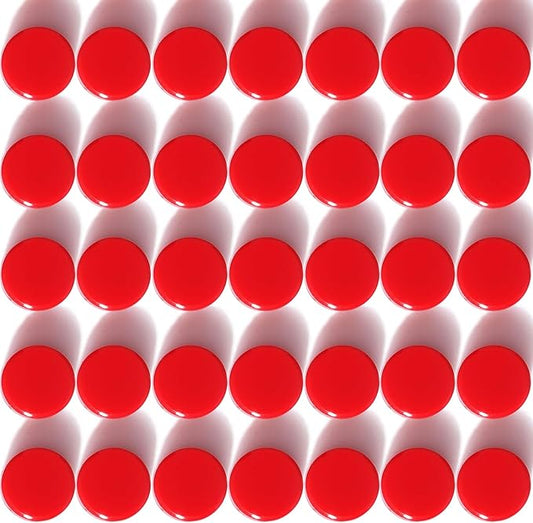 ZDZBLX Fridge Magnets, Strong Refrigerator Magnets 40 Pack, Heavy Duty Small Magnets for Whiteboard Classroom Locker, Round Cute Mini Magnet with Strong Magnetic for DIY Office Home Kitchen, Red