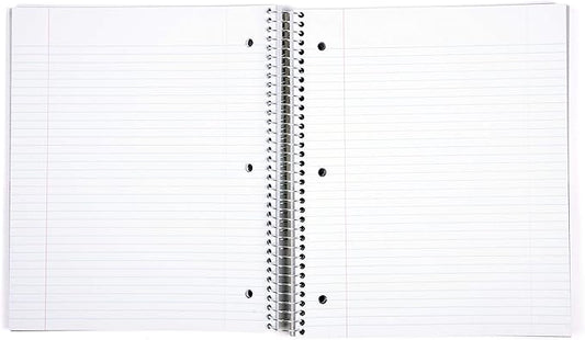 Mintra Office Durable Spiral Notebooks, 5 Subject (Spring Pink, College Ruled 1pk)