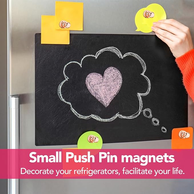 LOVIMAG Fridge Magnets, 18Pcs Cute Magnets for Refrigerator Strong Fridge for Whiteboard, Small Neodymium for Pink Magnet for Decorative Magnet,Kitchen, Office, School, Map