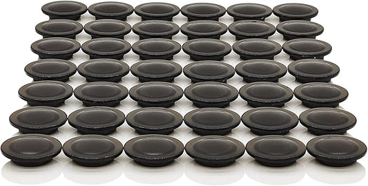 Fridge Magnets - 42 Pack Strong Refrigerator Magnets, Heavy Duty Small Magnets for Whiteboard, Locker, Crafts, Office, Classroom Use - Clear Decorative Cute Round Mini Magnet for Fridge (Black)