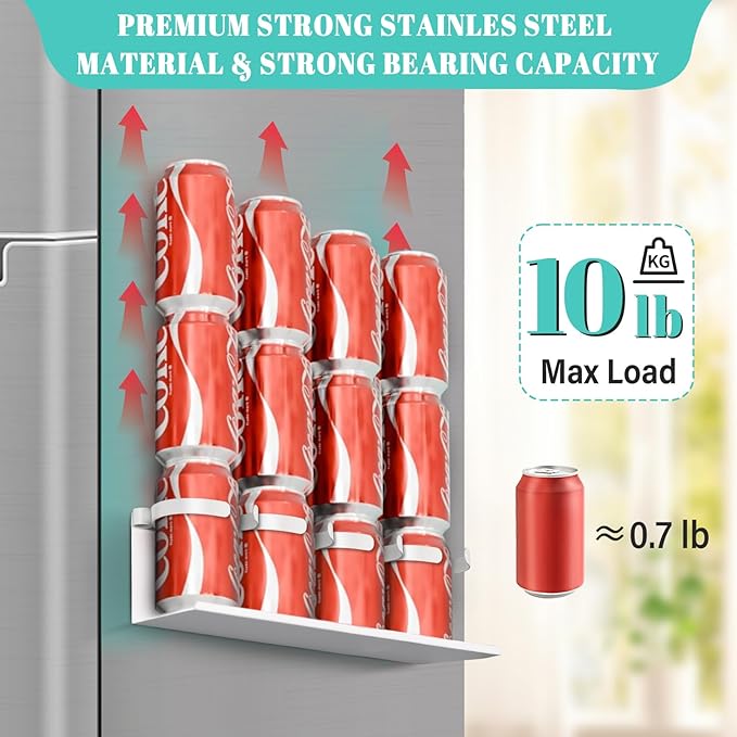 2Pcs Magnetic Water Bottle Organizer for Stanley 30 40 oz Tumbler and Lid Magnetic Cup Holder Heavy Duty Tumbler Storage Organizer Drink Accessories Kitchen Cup Storage Rack for Fridge Cabinets Gifts